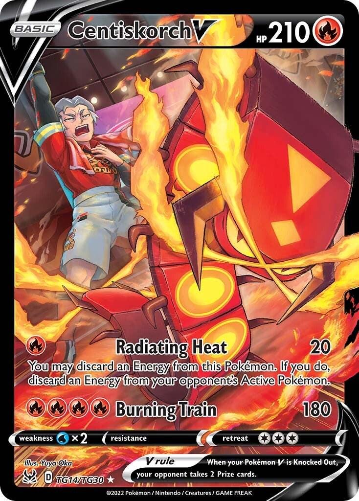 Lost Origin Centiskorch V Pokémon card
